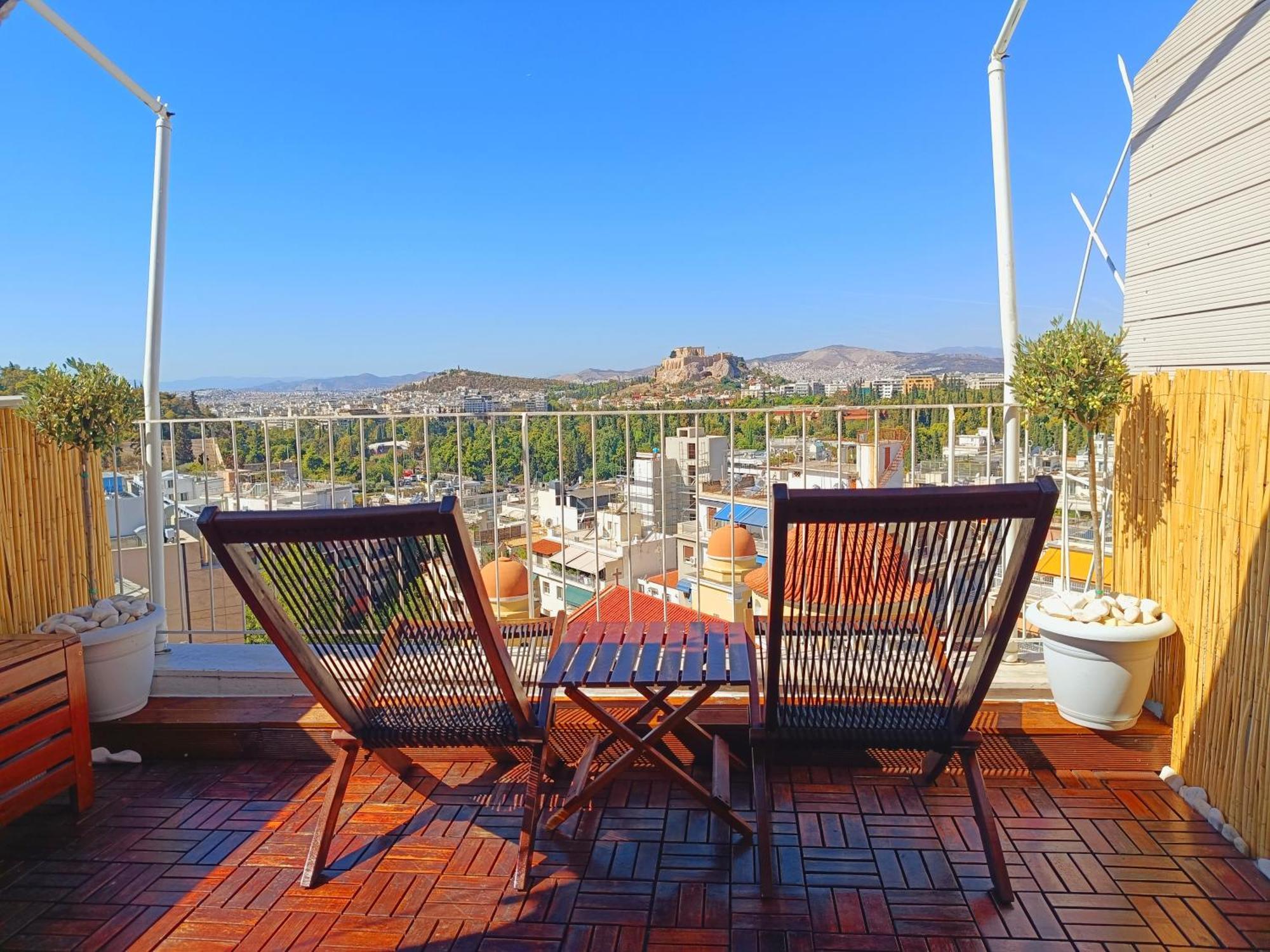 Penthouse With Acropolis View Apartment Athens Ngoại thất bức ảnh