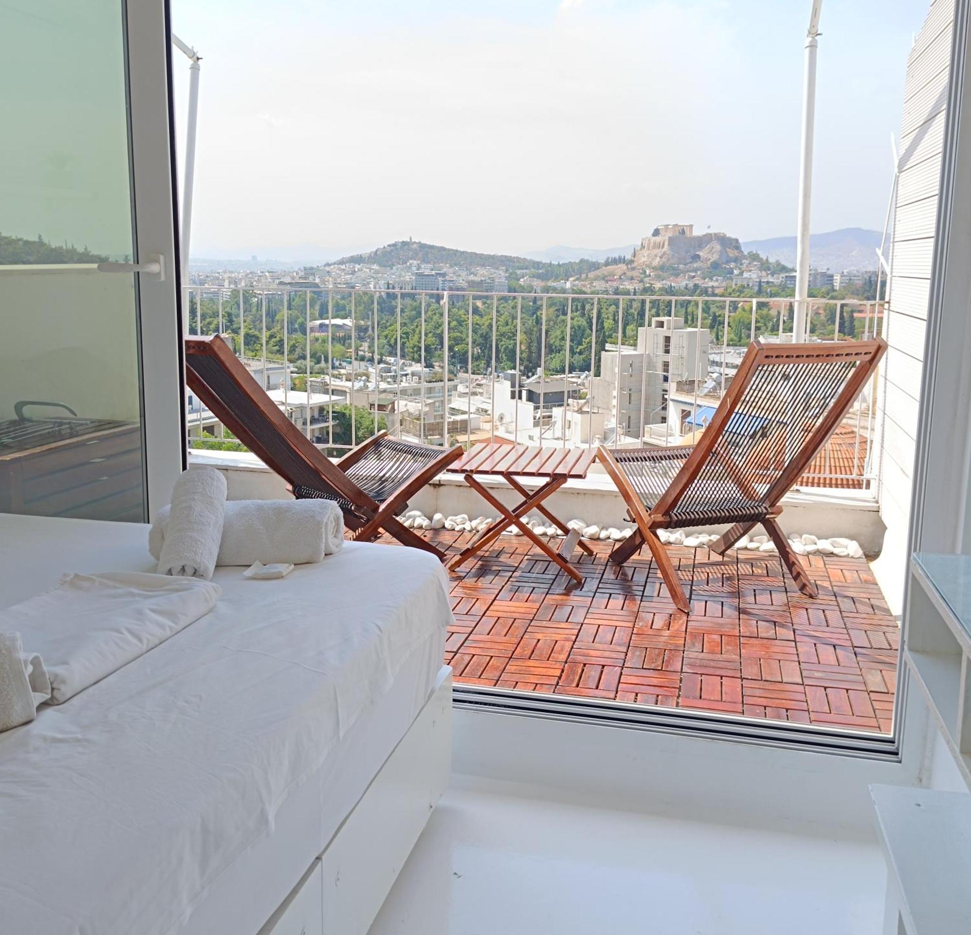 Penthouse With Acropolis View Apartment Athens Ngoại thất bức ảnh